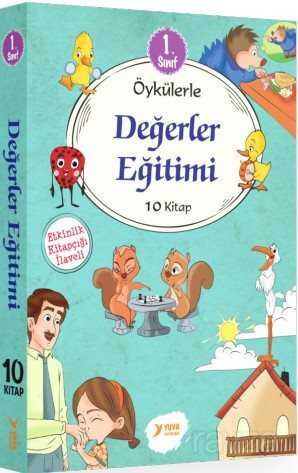 1. Sınıf Değerler Eğitimi Serisi (10 Kitaplık Set) - Yuva Yayınları