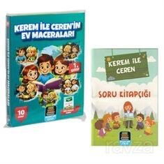 1. Sınıf Okuma Seti Kerem İle Ceren Ev Maceraları 10 Kitap + Soru Kitapçığı İlaveli - Mercan Okul Yayınları