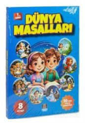 1. Sınıflara Dünya Masalları Seti (8 Kitap) Kelime Anahtarı Çıkartmalı Renkli Resimli - Mercan Okul Yayınları