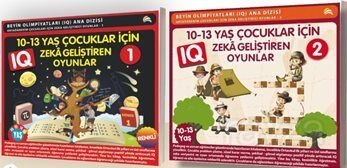 10-11-12-13 Yaş ve Üstü Çocuklar İçin IQ Zeka Geliştiren Akıl Oyunları (2 Kitap) - 1