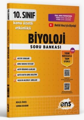 10. Sınıf Biyoloji Etkinlikli Soru Bankası - 1