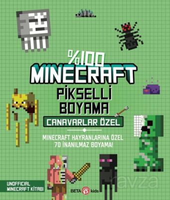 %100 Mınecraft Pikselli Boyama Canavarlar Özel - 1