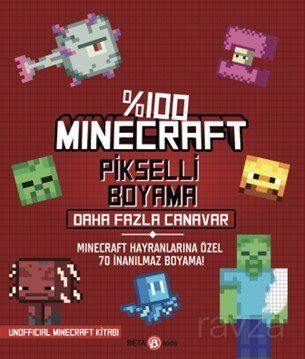 %100 Mınecraft Pikselli Boyama Daha Fazla Canavar - 1