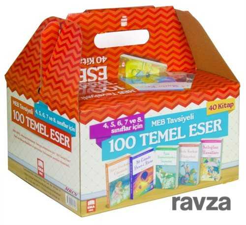 100 Temel Eser Seti 4.5.6.7. ve 8. Sınıflar İçin (40 Kitap Takım) - Ema Kitap
