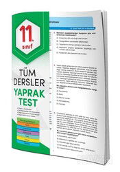 11. Sınıf Tüm Dersler Yaprak Test - 4 Element Yayınları