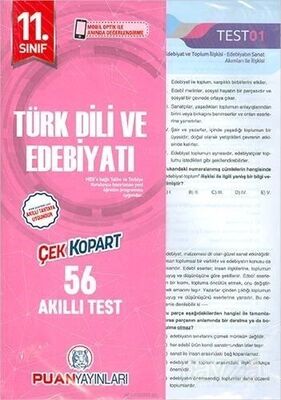 11. Sınıf Türk Dili ve Edebiyatı Yaprak Test - 1