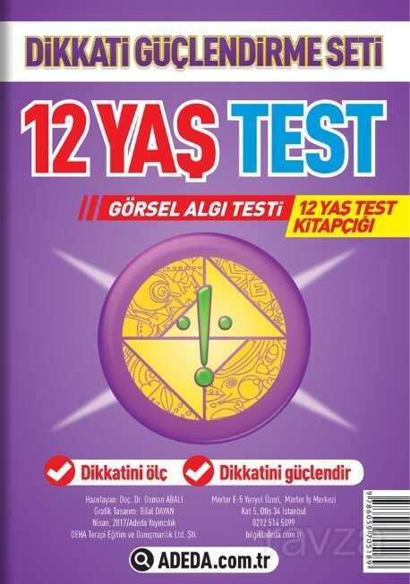 12 Yaş Test Görsel Algı Seti / 12 Yaş Test Kitapçığı - Adeda Yayıncılık