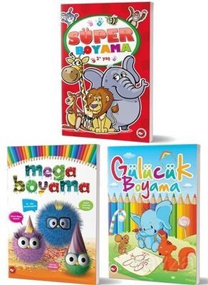 2+ Yaş Boyama Kitapları Set (3 Kitap Takım) - 1