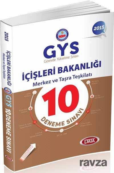 2015 GYS İçişleri Bakanlığı Merkez ve Taşra Teşkilatı 10 Deneme Sınavı - 1