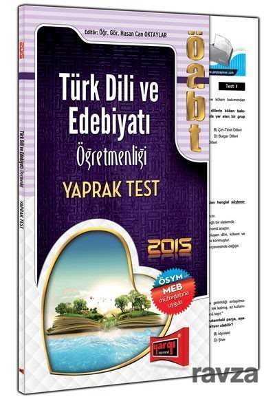 2015 ÖABT Türk Dili ve Edebiyatı Öğretmenliği Yaprak Test - 1