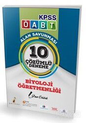 2018 KPSS ÖABT Biyoloji Öğretmenliği Alan Savunması 10 Çözümlü Deneme - Pelikan Tıp Teknik Yayınları