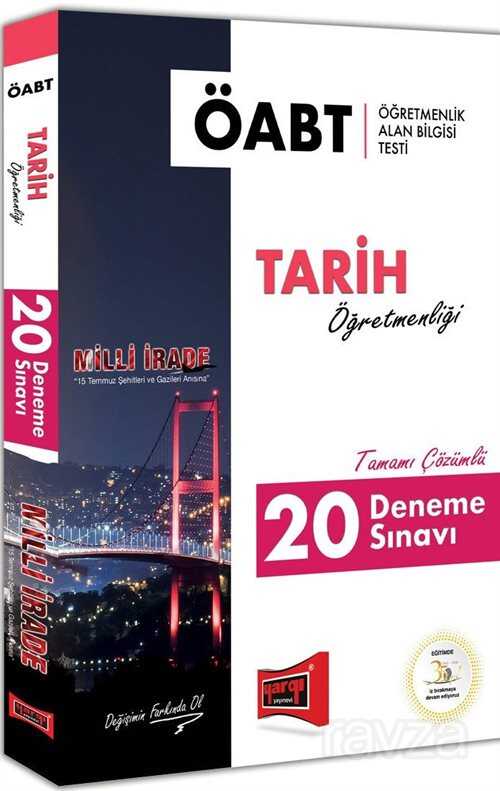 2018 ÖABT Milli İrade Tarih Öğretmenliği Tamamı Çözümlü 20 Deneme Sınavı - 1