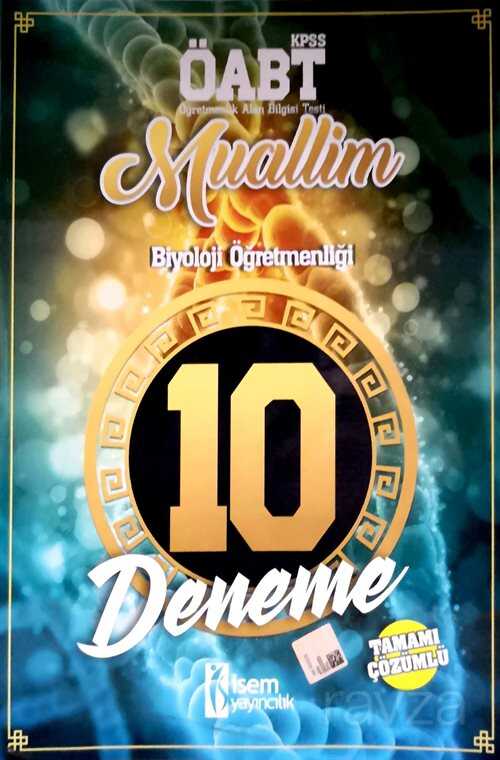 2018 ÖABT Muallim Biyoloji Öğretmenliği Tamamı Çözümlü 10 Deneme Sınavı - 1