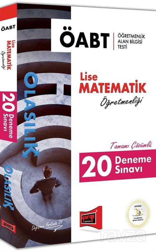 2018 ÖABT Olasılık Lise Matematik Öğretmenliği Tamamı Çözümlü 20 Deneme Sınavı - 1