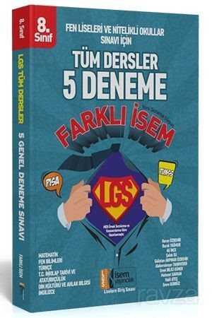 2019 Farklı İsem 8. Sınıf Tüm Dersler 5 Deneme Sınavı - 1