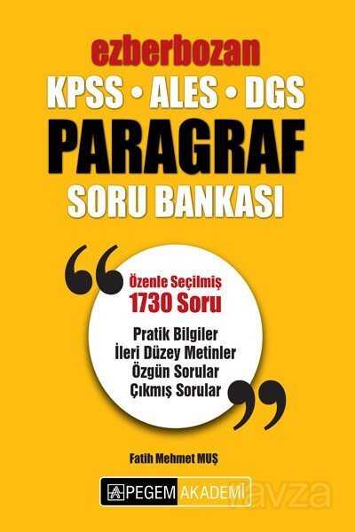 2019 KPSS ALES DGS Ezberbozan Paragraf Soru Bankası - 1