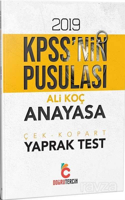 2019 KPSS'nin Pusulası Anayasa Çek Kopart Yaprak Test - 1