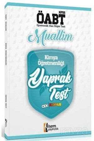 2019 ÖABT Muallim Kimya Öğretmenliği Yaprak Test - 1