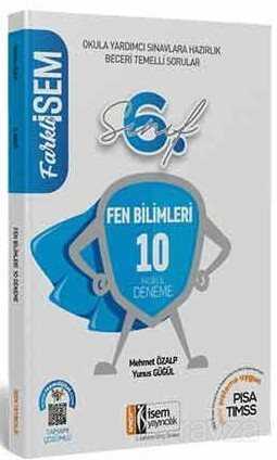 2021 Farklı İsem 6. Sınıf Matematik Tamamı Çözümlü 10 Fasikül Deneme - 1