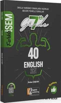 2020 Farklı İsem 7. Sınıf İngilizce Tamamı Çözümlü 40 Fasikül Deneme - 1