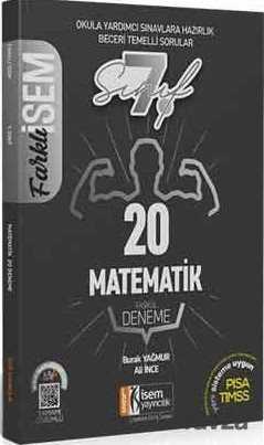 2020 Farklı İsem 7. Sınıf Matematik Tamamı Çözümlü 20 Fasikül Deneme - 1