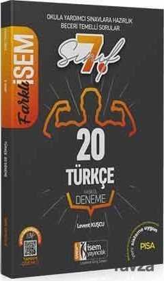2020 Farklı İsem 7. Sınıf Türkçe Tamamı Çözümlü 20 Fasikül Deneme - 1