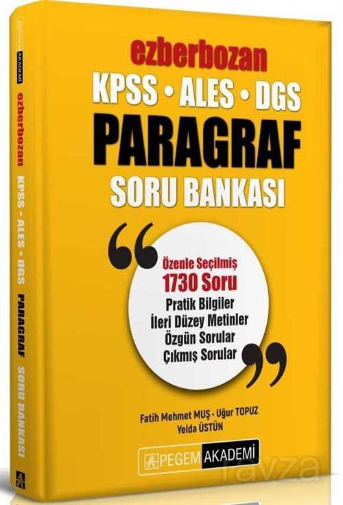 KPSS ALES DGS Ezberbozan Paragraf Soru Bankası - 1