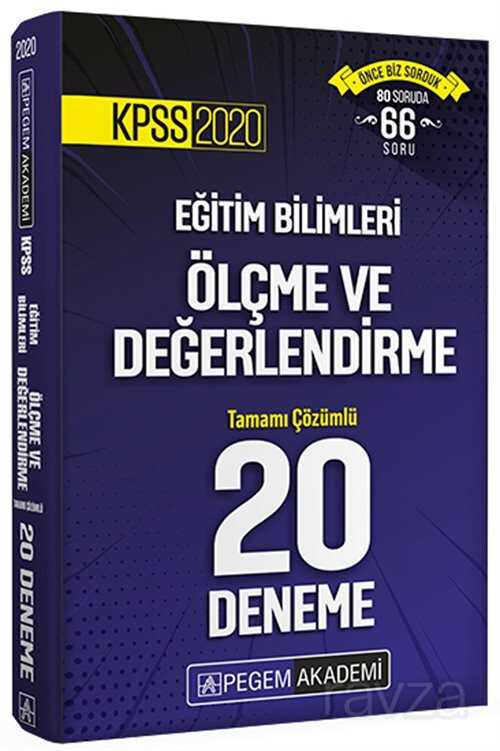 2020 KPSS Eğitim Bilimleri Ölçme ve Değerlendirme Tamamı Çözümlü 20 Deneme - 1