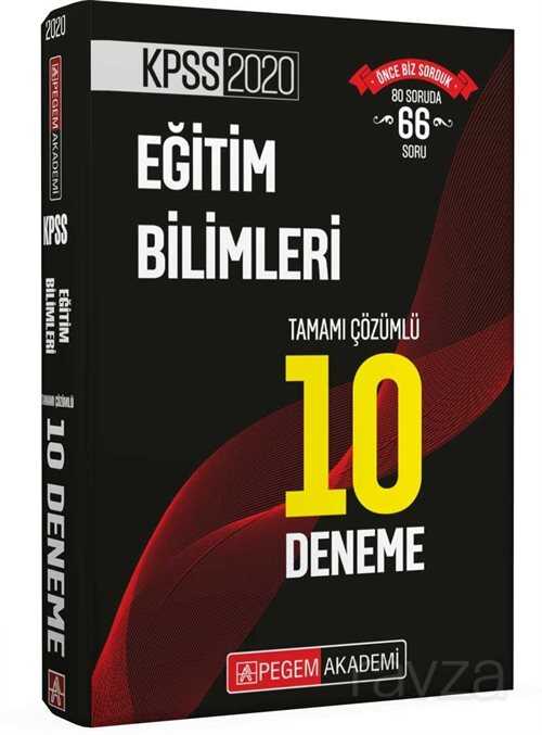 2020 KPSS Eğitim Bilimleri Tamamı Çözümlü 10 Deneme - 1