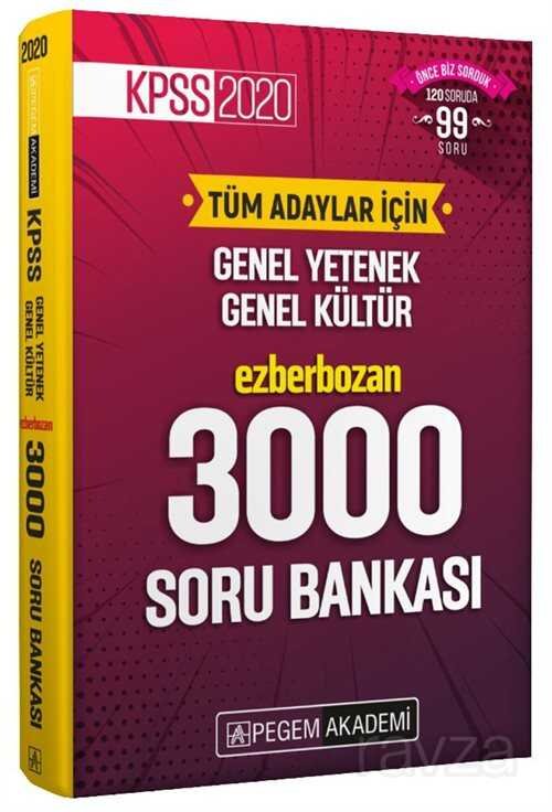 2020 KPSS Genel Yetenek Genel Kültür Ezberbozan 3000 Soru Bankası - 1