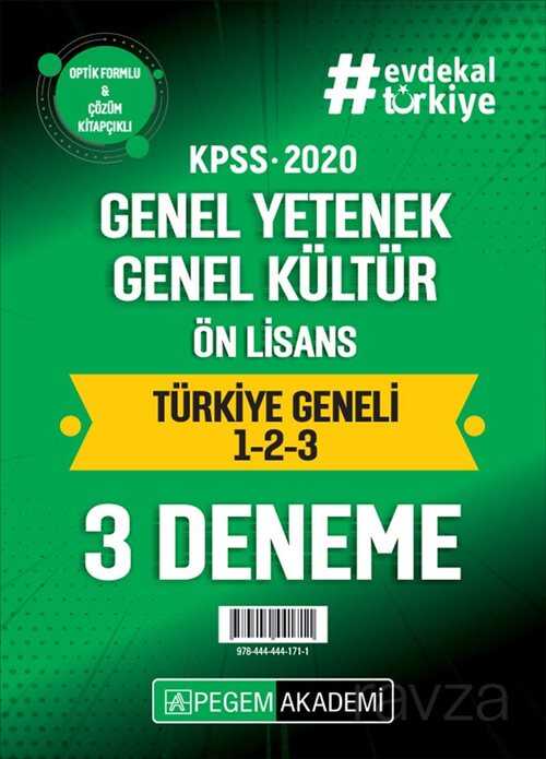 2020 KPSS Genel Yetenek Genel Kültür Ön Lisans Türkiye Geneli Deneme (1.2.3) 3'lü Deneme Seti - 1