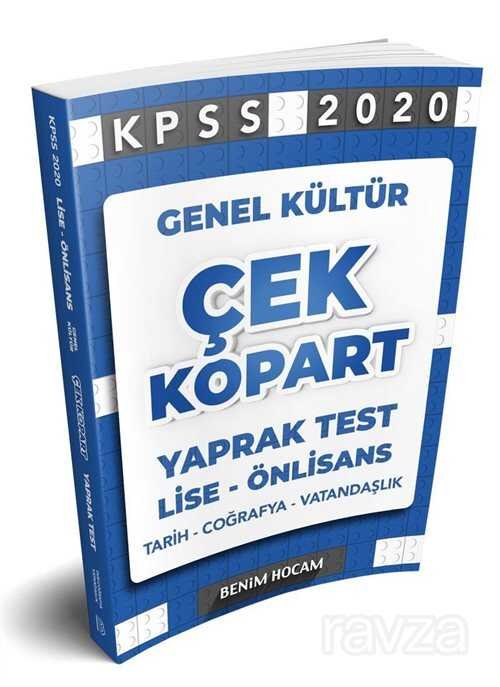 2020 KPSS Lise-Önlisans Genel Kültür Çek Kopart Yaprak Test - 1