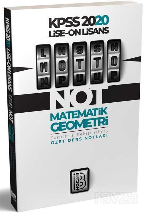 2020 KPSS Lise Önlisans Motto Matematik Geometri Ders Notları - 1