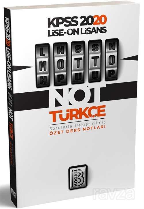 2020 KPSS Lise Önlisans Motto Türkçe Ders Notları - 1