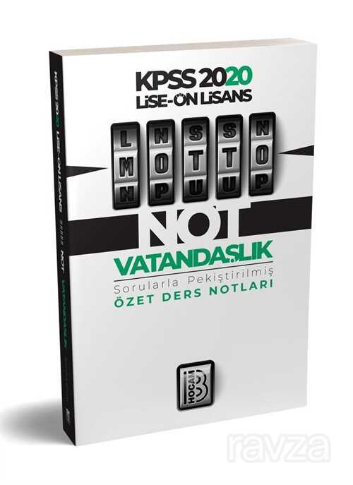 2020 KPSS Lise Önlisans Motto Vatandaşlık Ders Notları - 1