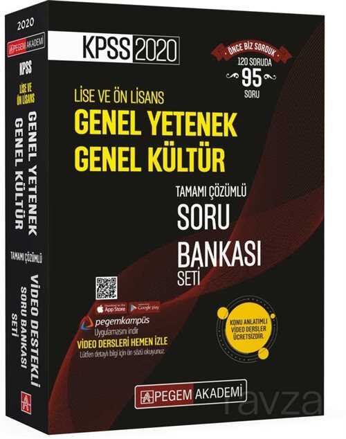 2020 KPSS Lise ve Önlisans Genel Yetenek Genel Kültür Tamamı Çözümlü Soru Bankası Seti - 1