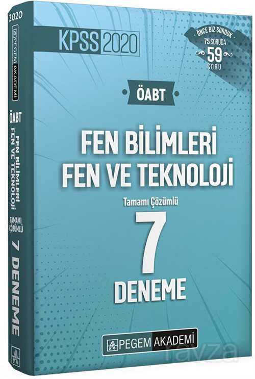 2020 KPSS ÖABT Fen Bilimleri Fen ve Teknoloji Tamamı Çözümlü 7 Deneme - 1