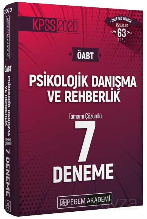 2020 KPSS ÖABT Psikolojik Danışma ve Rehberlik Tamamı Çözümlü 7 Deneme - 1