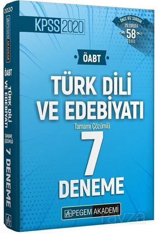 2020 KPSS ÖABT Türk Dili ve Edebiyatı Tamamı Çözümlü 7 Deneme - 1