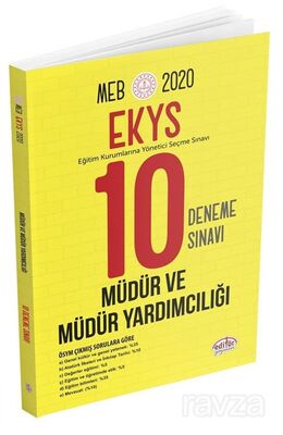 2020 MEB EKYS Müdür ve Müdür Yardımcılığı 10 Deneme Sınavı - 1