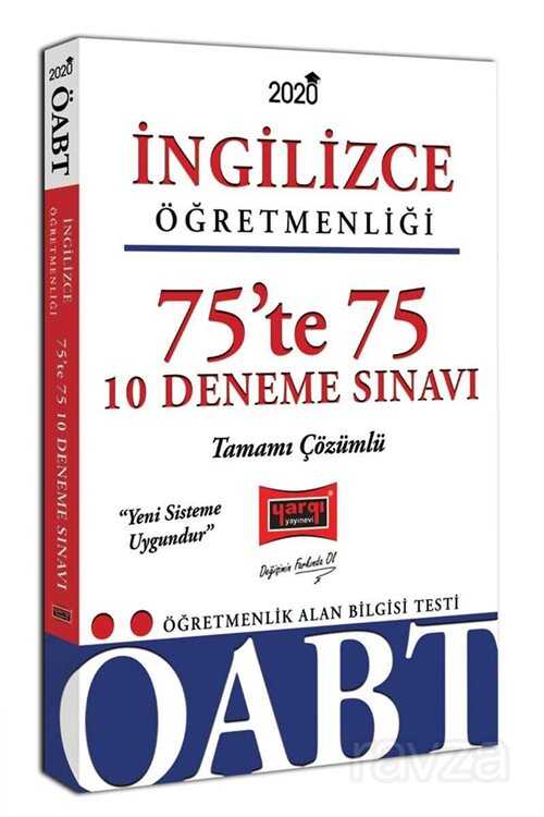 2020 ÖABT İngilizce Öğretmenliği 75'te 75 Tamamı Çözümlü 10 Deneme Sınavı - 1