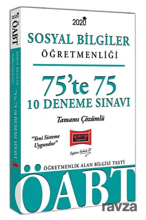 2020 ÖABT Sosyal Bilgiler Öğretmenliği 75'te 75 Tamamı Çözümlü 10 Deneme Sınavı - 1