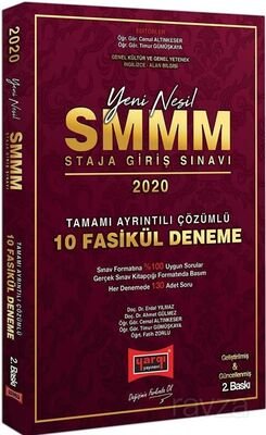 2020 SMMM Staja Giriş Sınavı Tamamı Ayrıntılı Çözümlü 10 Fasikül Deneme - 1