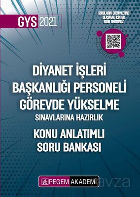 2021 Diyanet İşleri Başkanlığı Personeli Görevde Yükselme Sınavlarına Hazırlık Konu Anlatımlı Soru B - 1