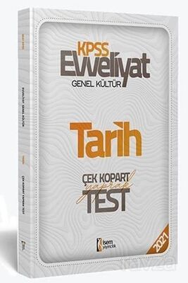 2021 Evveliyat KPSS Genel Kültür Tarih Çek Kopar Yaprak Test - 1