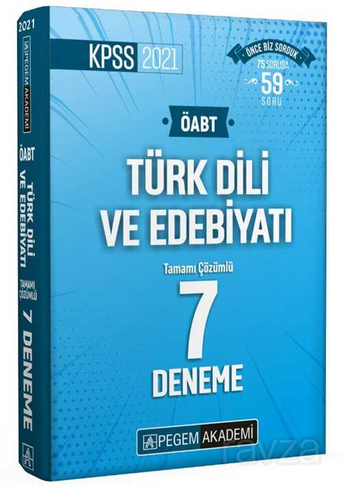 2021 KPSS ÖABT Türk Dili ve Edebiyatı Tamamı Çözümlü 7 Deneme - 1