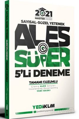 2021 Master Serisi Ales Sayısal-Sözel Yetenek Tamamı Çözümlü Süper 5'li Deneme - 1