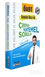 2022 Öabt Din Kültürü Ve Ahlak Bilgisi Anonim Hoca İle Çıkması Muhtemel Sorular - DDY Yayınları