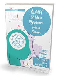 2021 ÖABT Rehber Öğretmenliği Alan Sınavı Bireyi Tanıma Teknikleri Çözümlü Soru Modülü 5 - Pelikan Tıp Teknik Yayınları