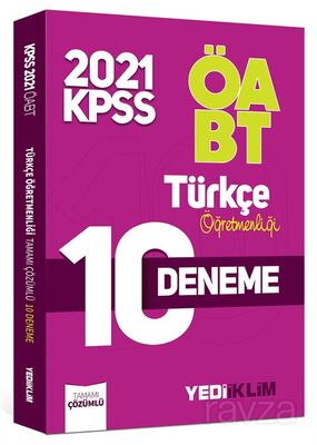 2021 ÖABT Türkçe Öğretmenliği Tamamı Çözümlü 10 Deneme - 1